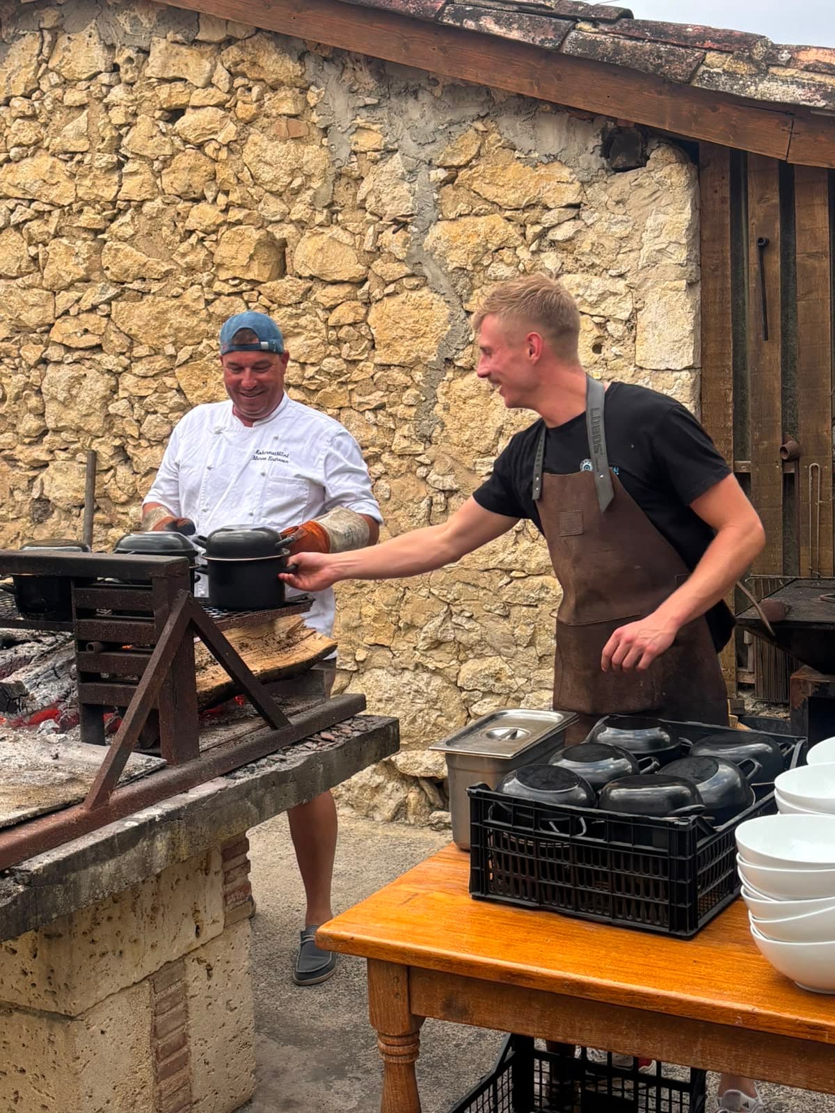 Mossel avond Le camp de Florence La Romieu Gees Frankrijk
