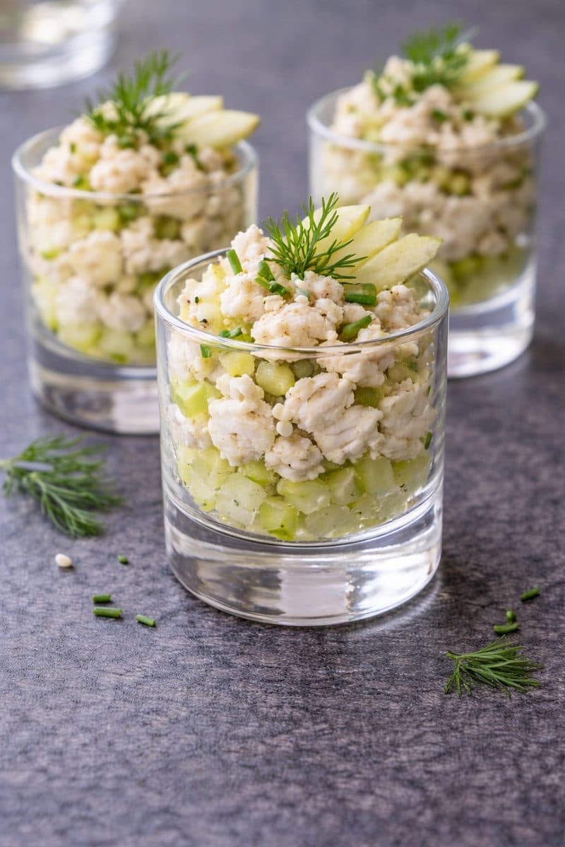 Krab met Appel & Selderij (amuse)