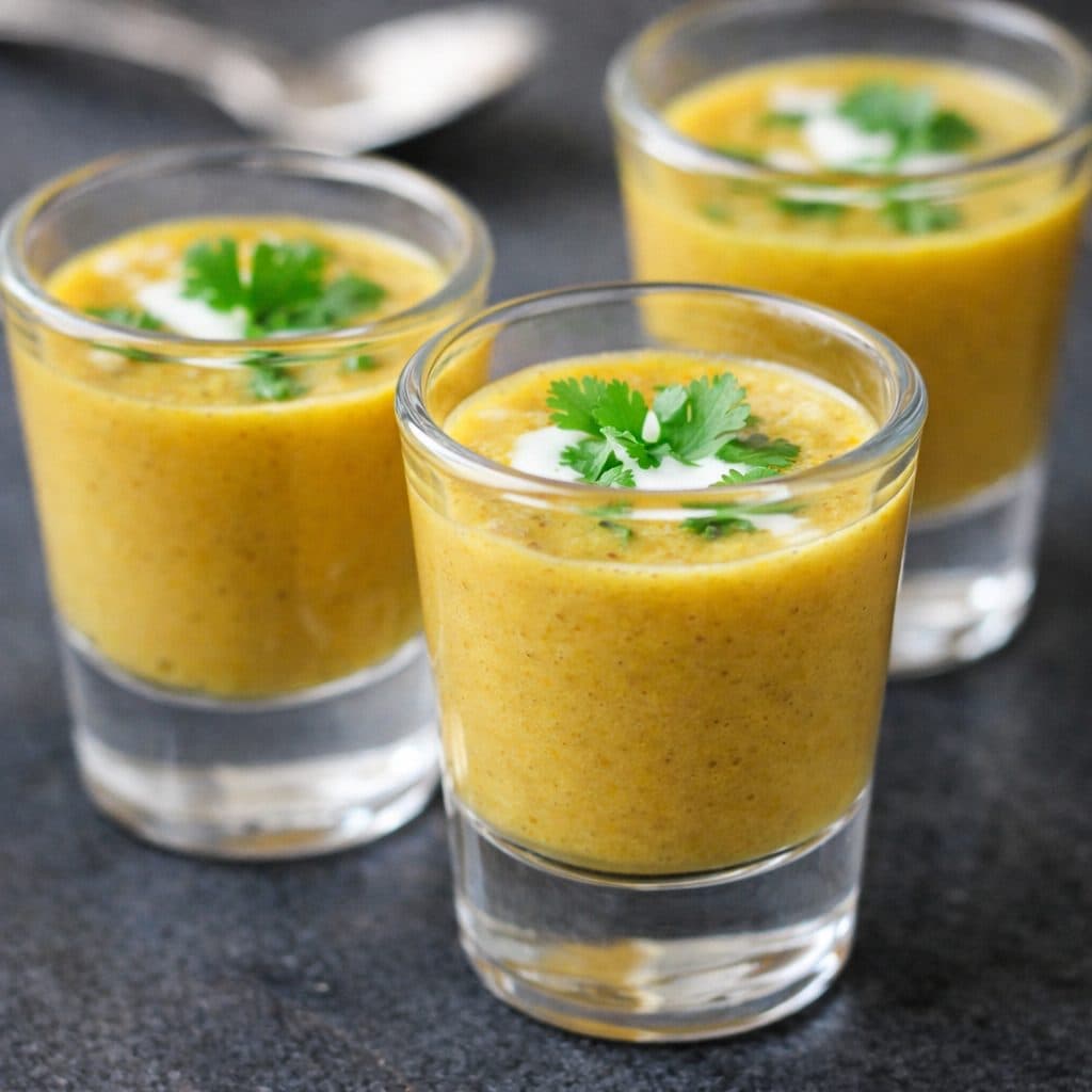 Mini Currysoepje Amuse (romig & licht kruidig)
