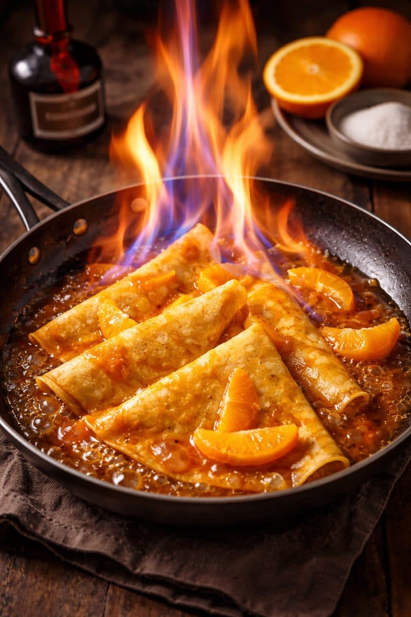 Crêpes Suzette (klassiek Frans dessert)