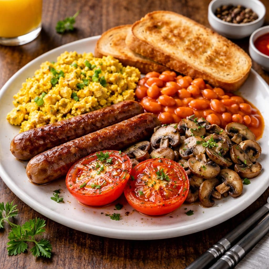 Vegan Engels Ontbijt (Full English Breakfast – Vegan)