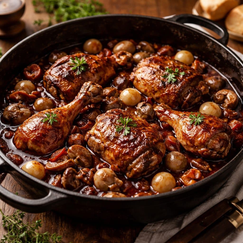Authentieke Franse Coq au Vin (klassiek recept)
