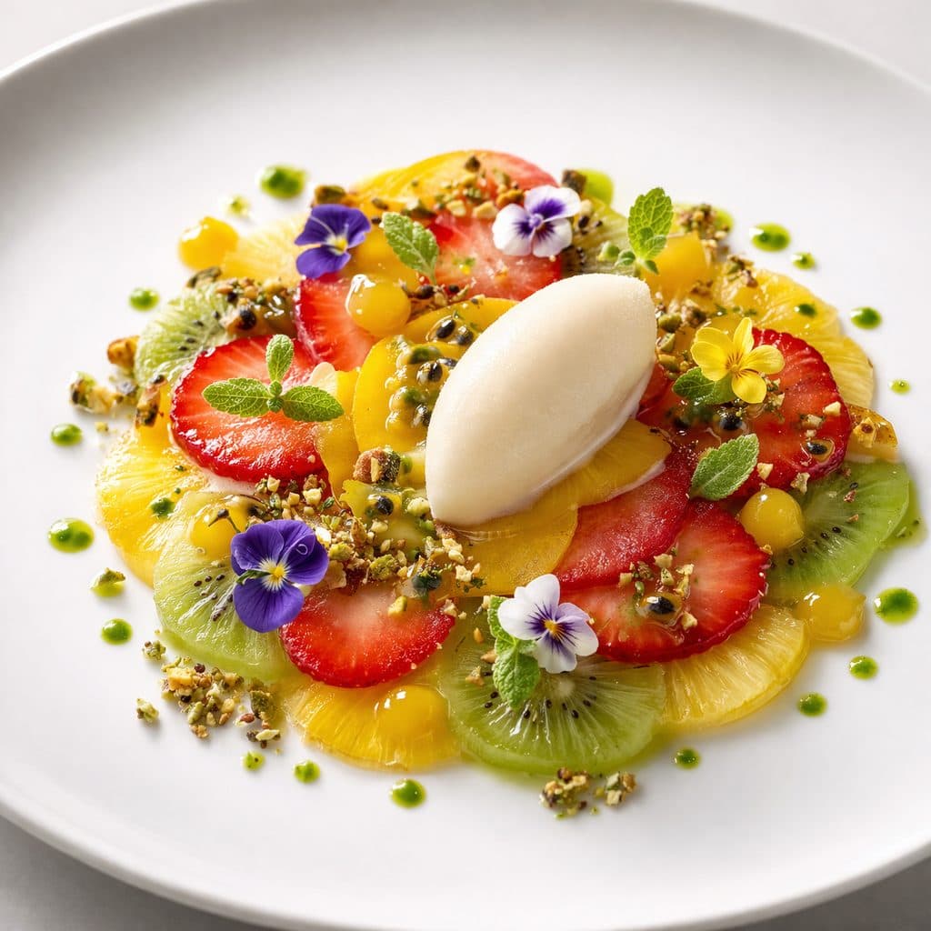 frisse en elegante fruitcarpaccio