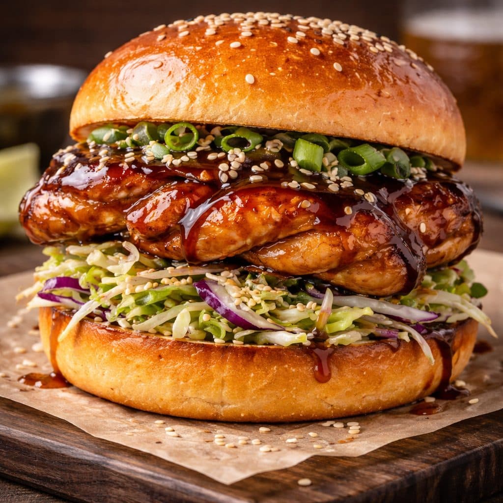 Kip teriyaki burger