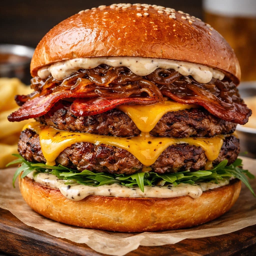 Smash burger deluxe (restaurantstijl)