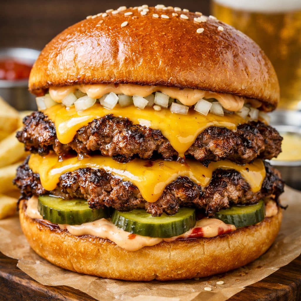 Smash burger (klassiek & sappig)