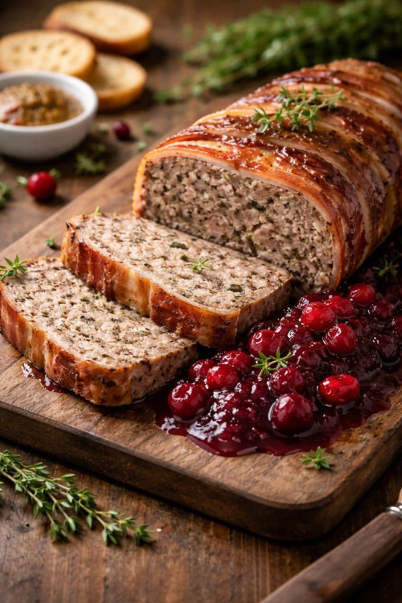 Terrine van wild met cranberrycompote