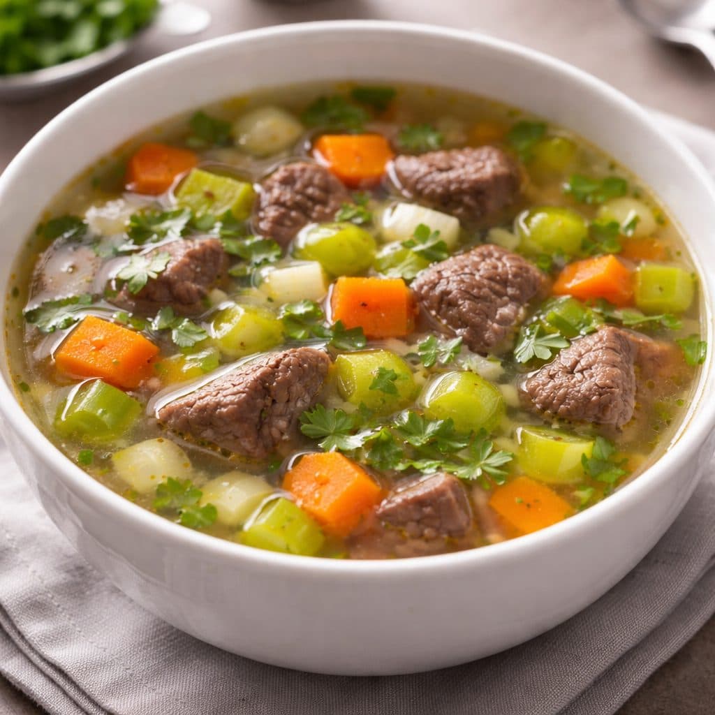 Runderbouillon met groenten – helder, krachtig en verwarmend