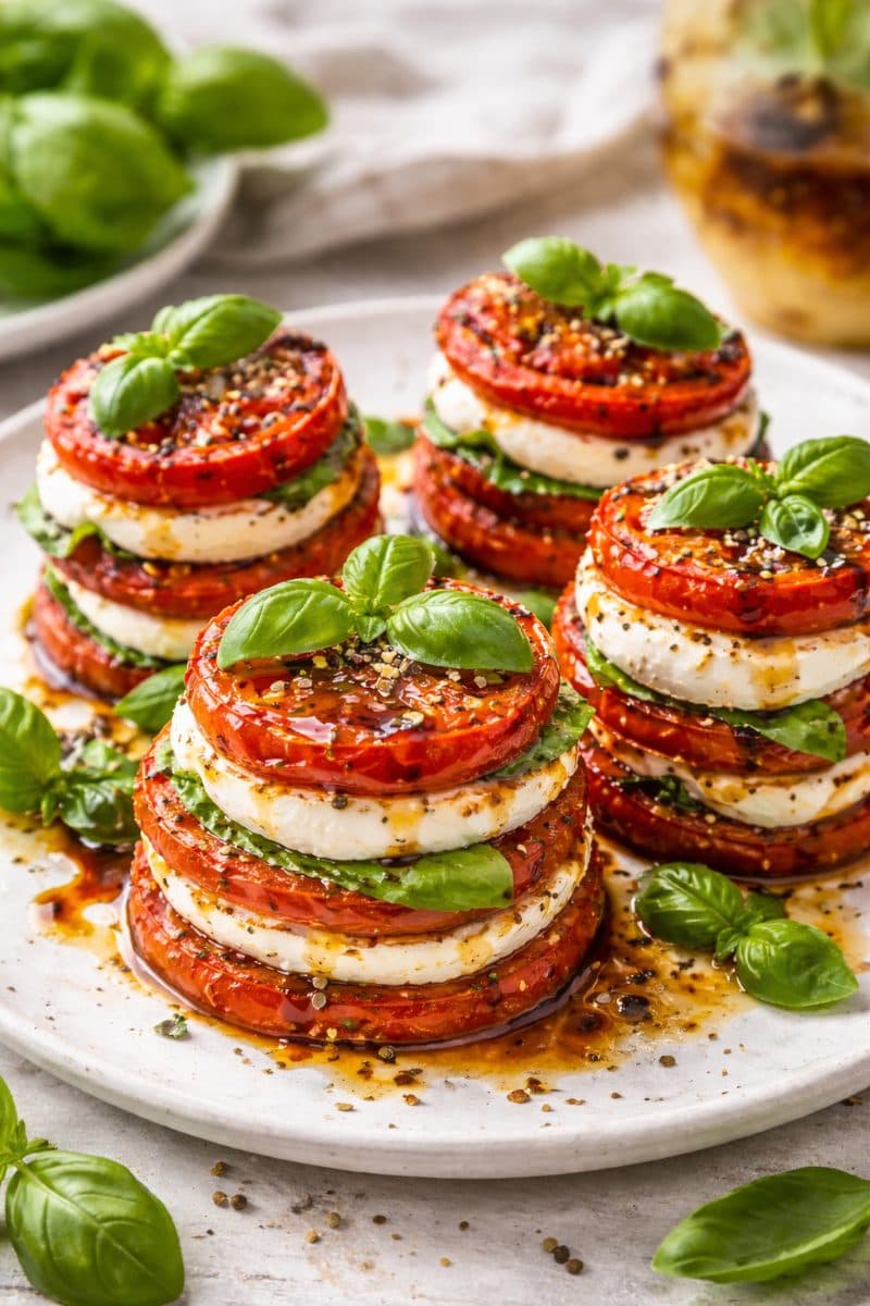 Geroosterde Caprese Torentjes