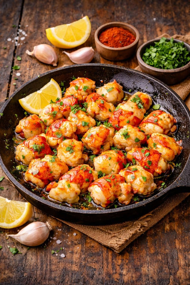Knoflook kreeft Bites