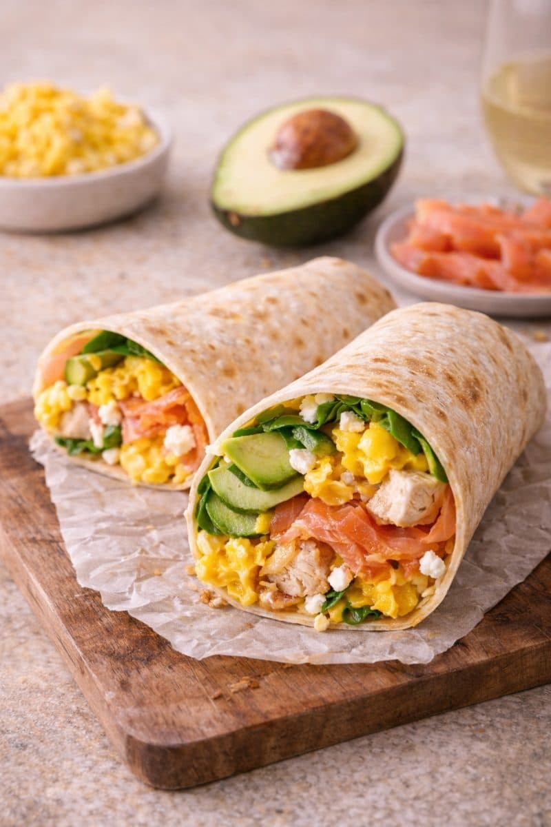 Wrap met avocado & zalm