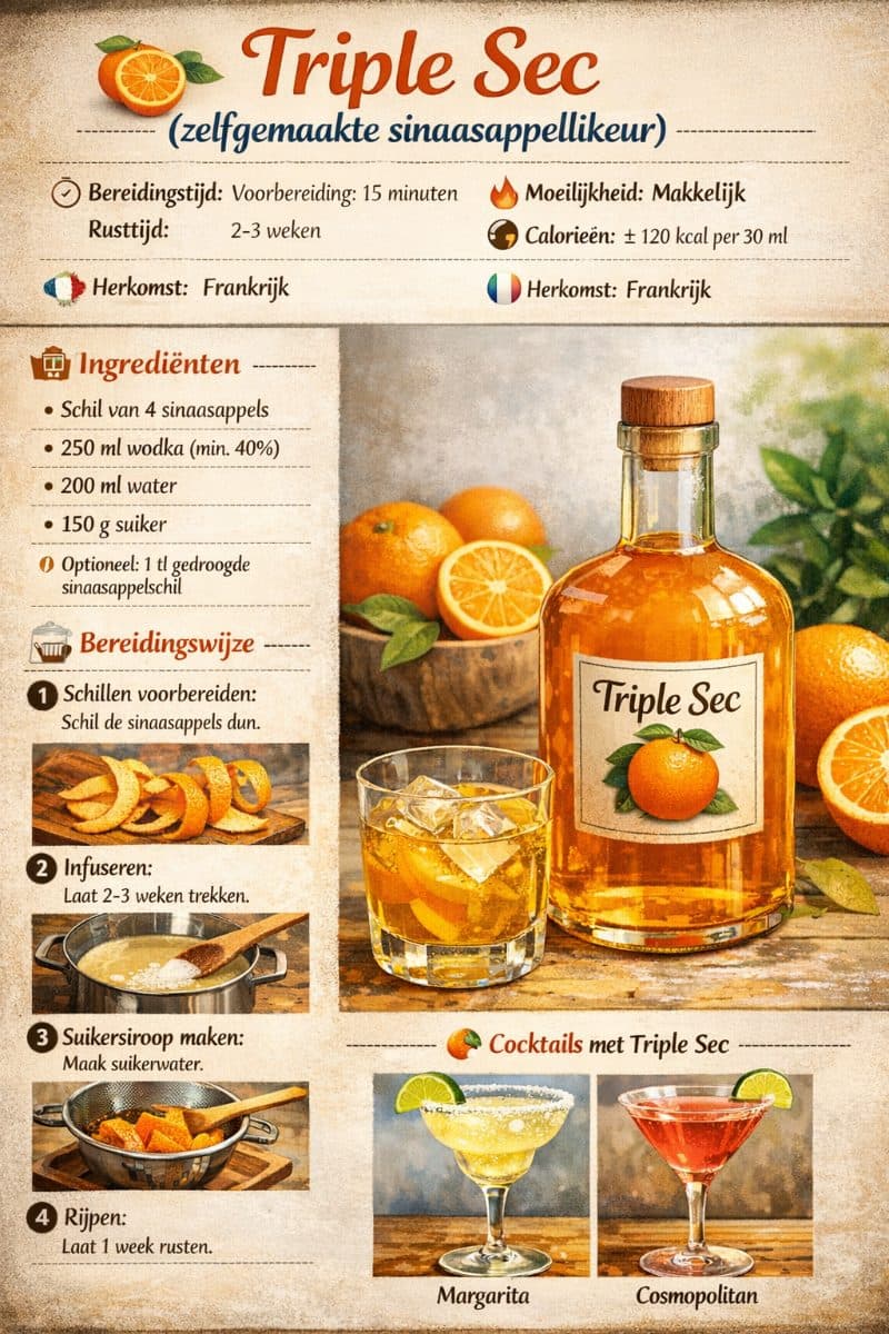 Triple Sec (zelfgemaakte sinaasappellikeur)