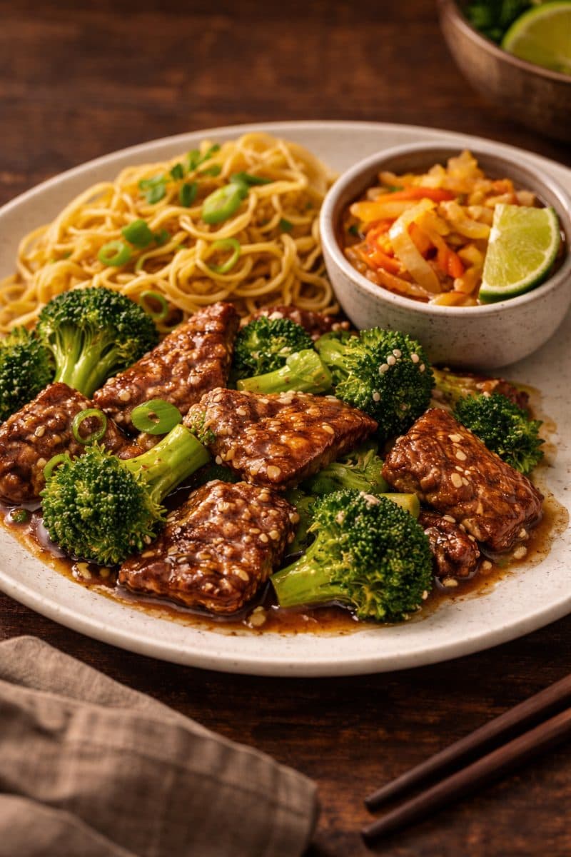 Broccoli met rund (Surinaams pittig)