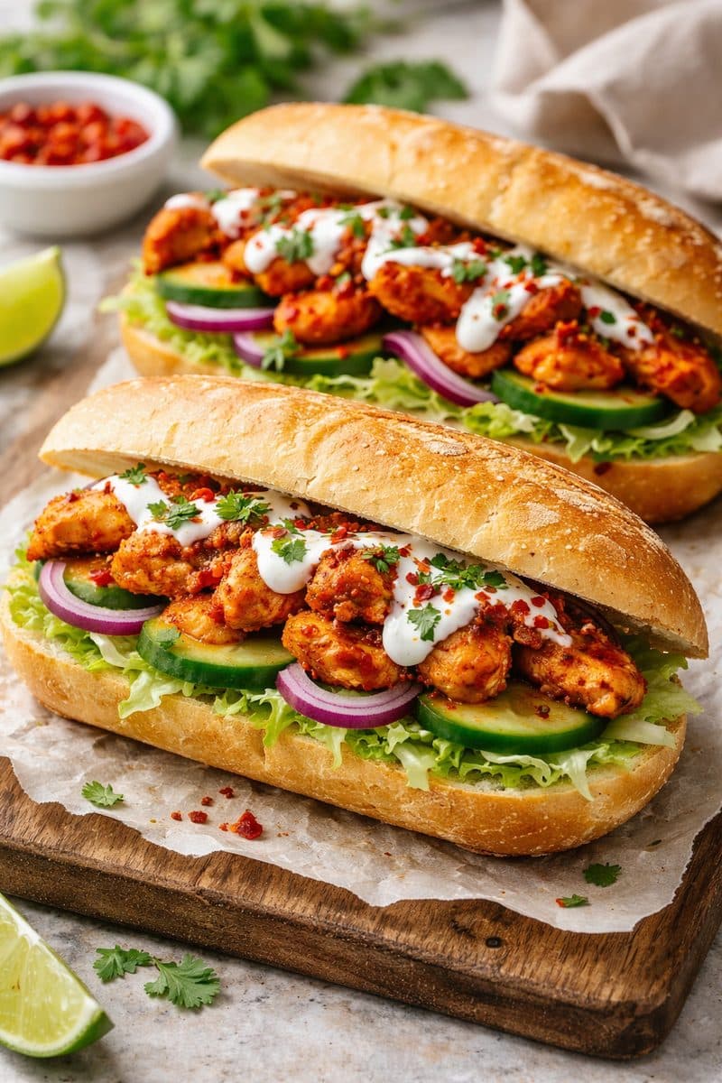 Broodje met Picante kip
