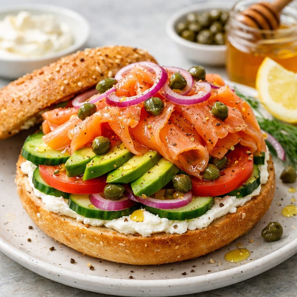 Luxe Bagel Deluxe met gerookte zalm