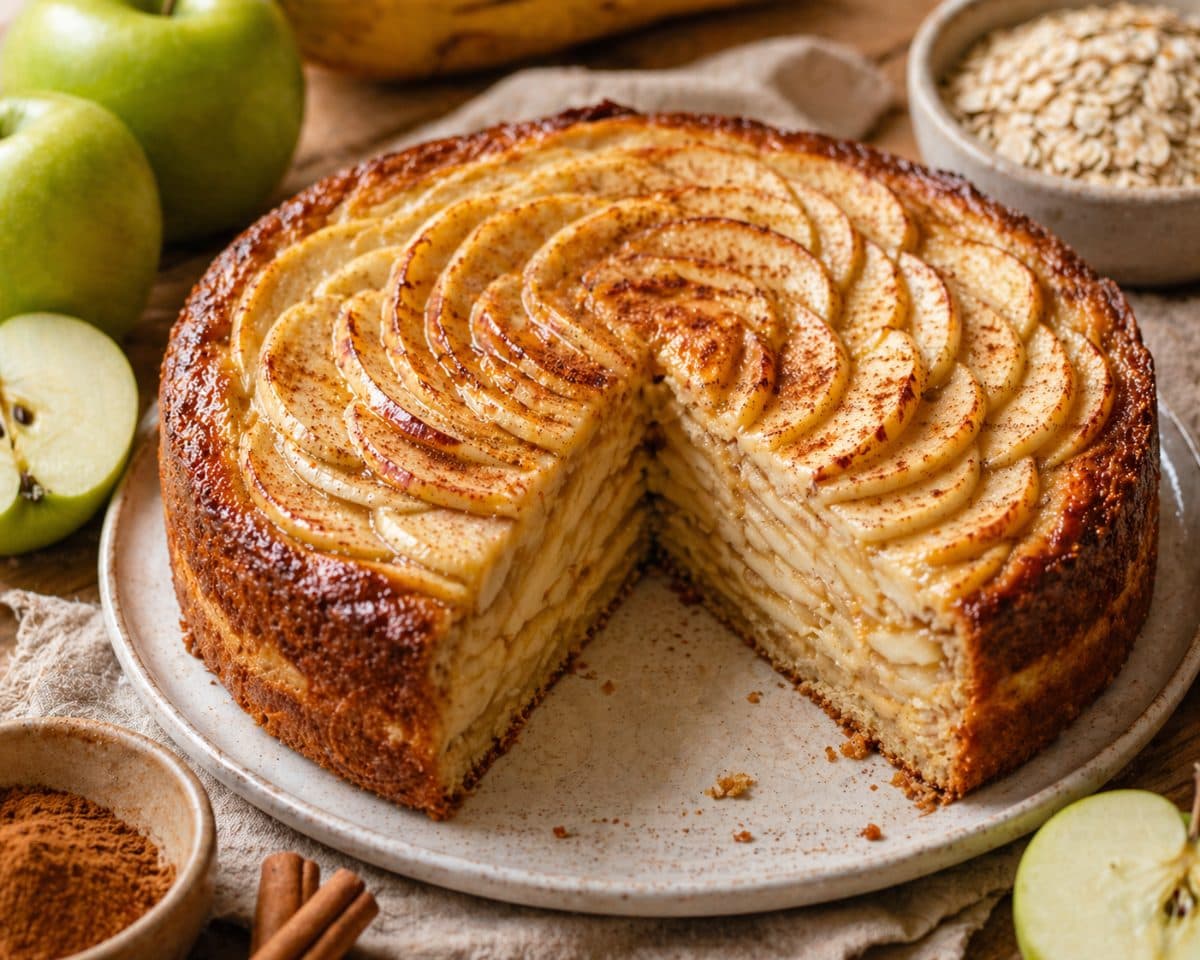 Appeltaart zonder bloem en geraffineerde suiker