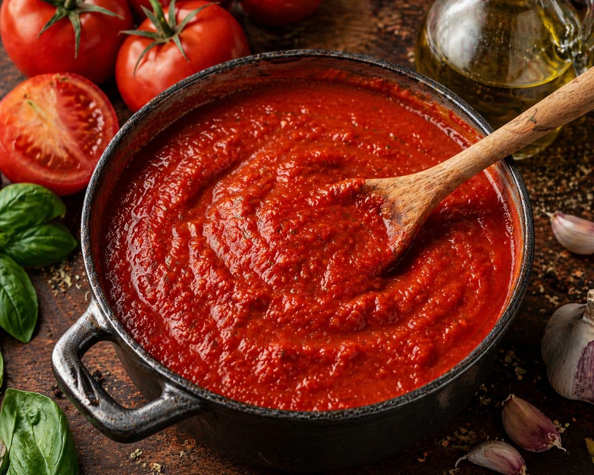 Rijke tomatensaus