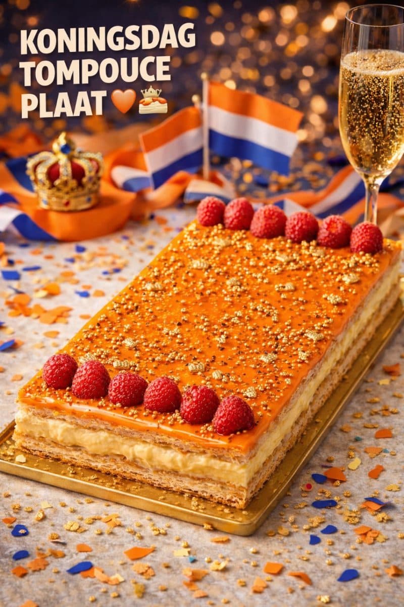 Koningsdag tompouce plaat
