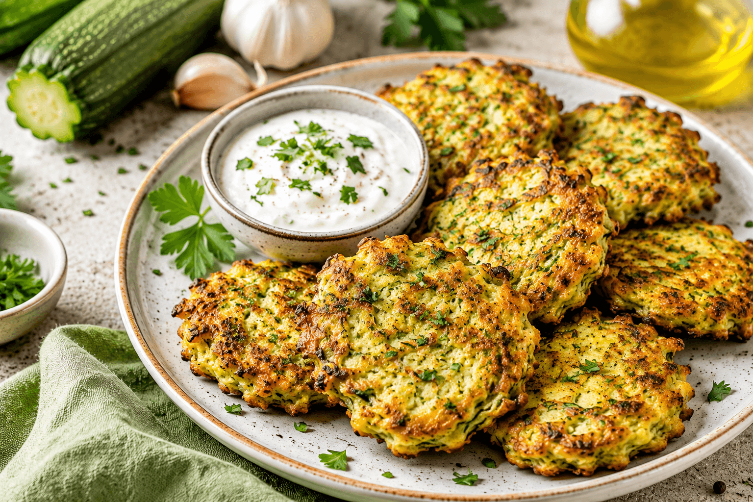 Courgettebeignets.
