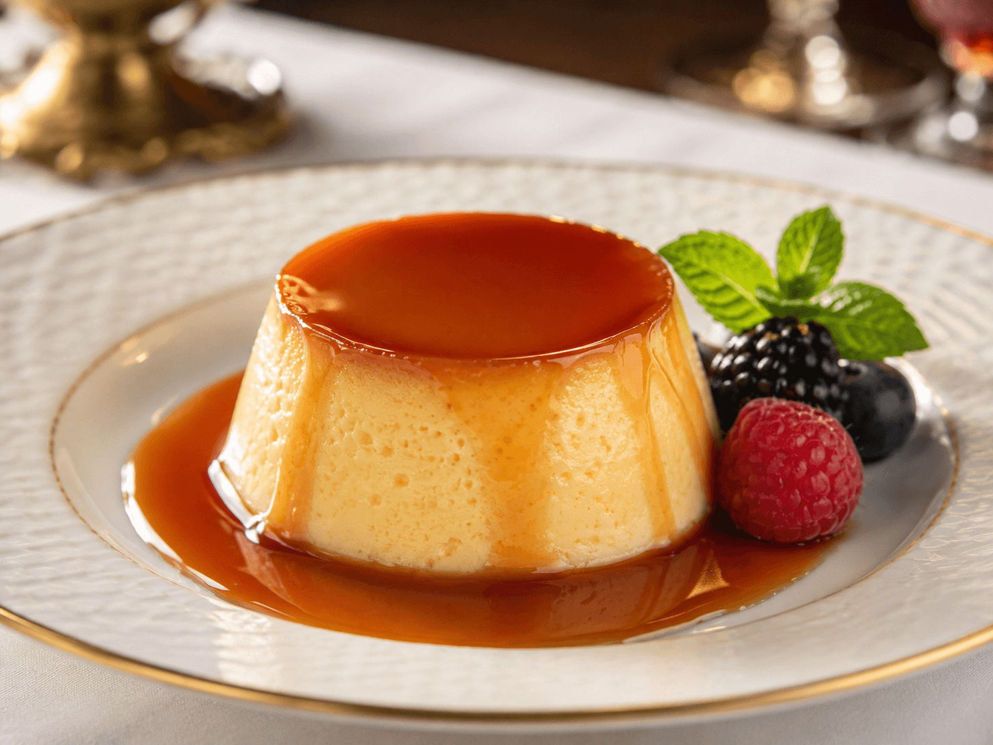 Flan caramel.