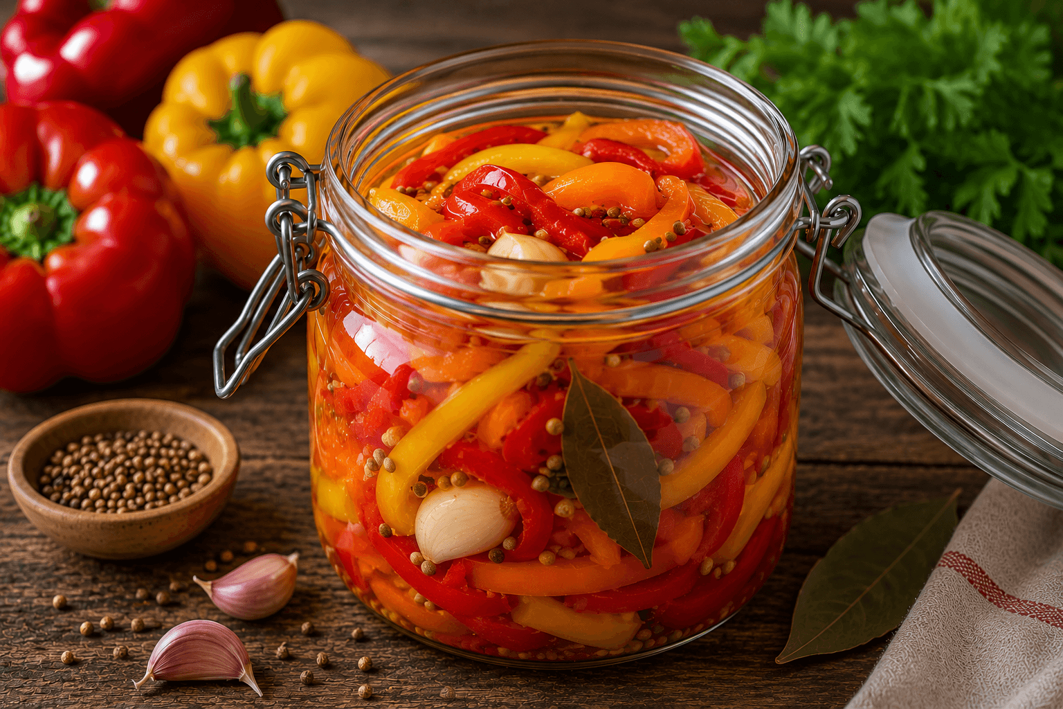 Gefermenteerde paprika mix.