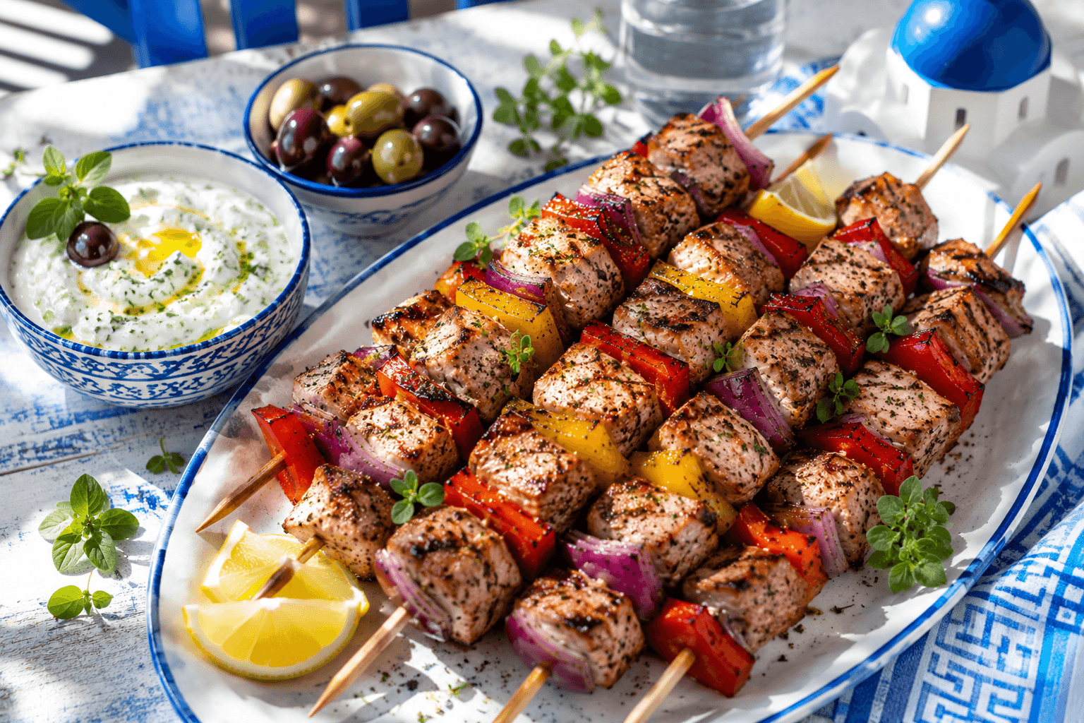 Griekse Souvlaki Spiesen.