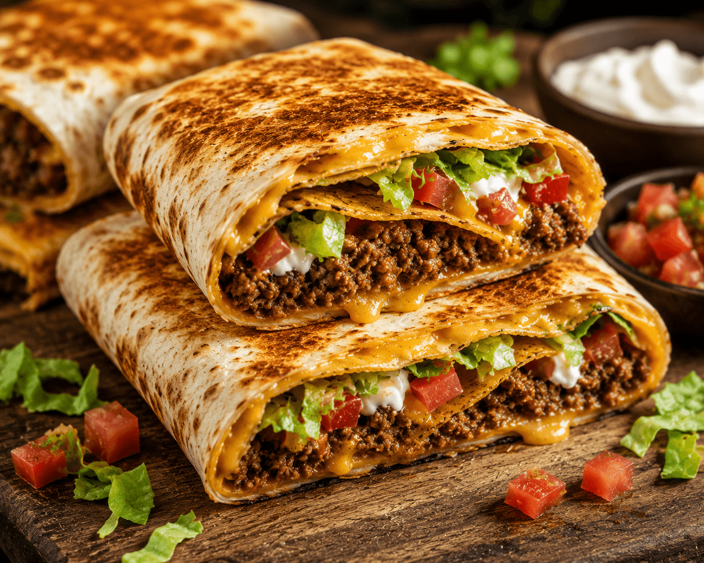 Crunchy Taco Wrap Melts.