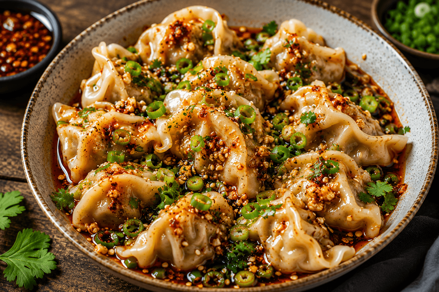 Pittige Chili-Olie Dumplings.