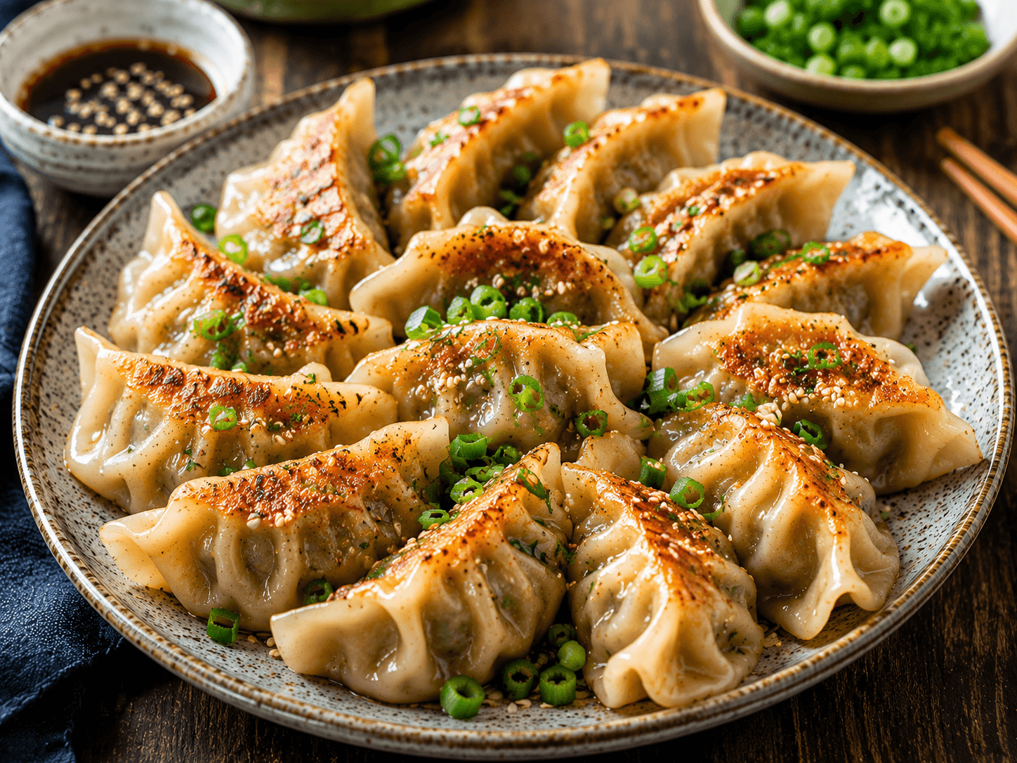 Klassieke Chinese Jiaozi met Varkensvlees en Chinese Kool.