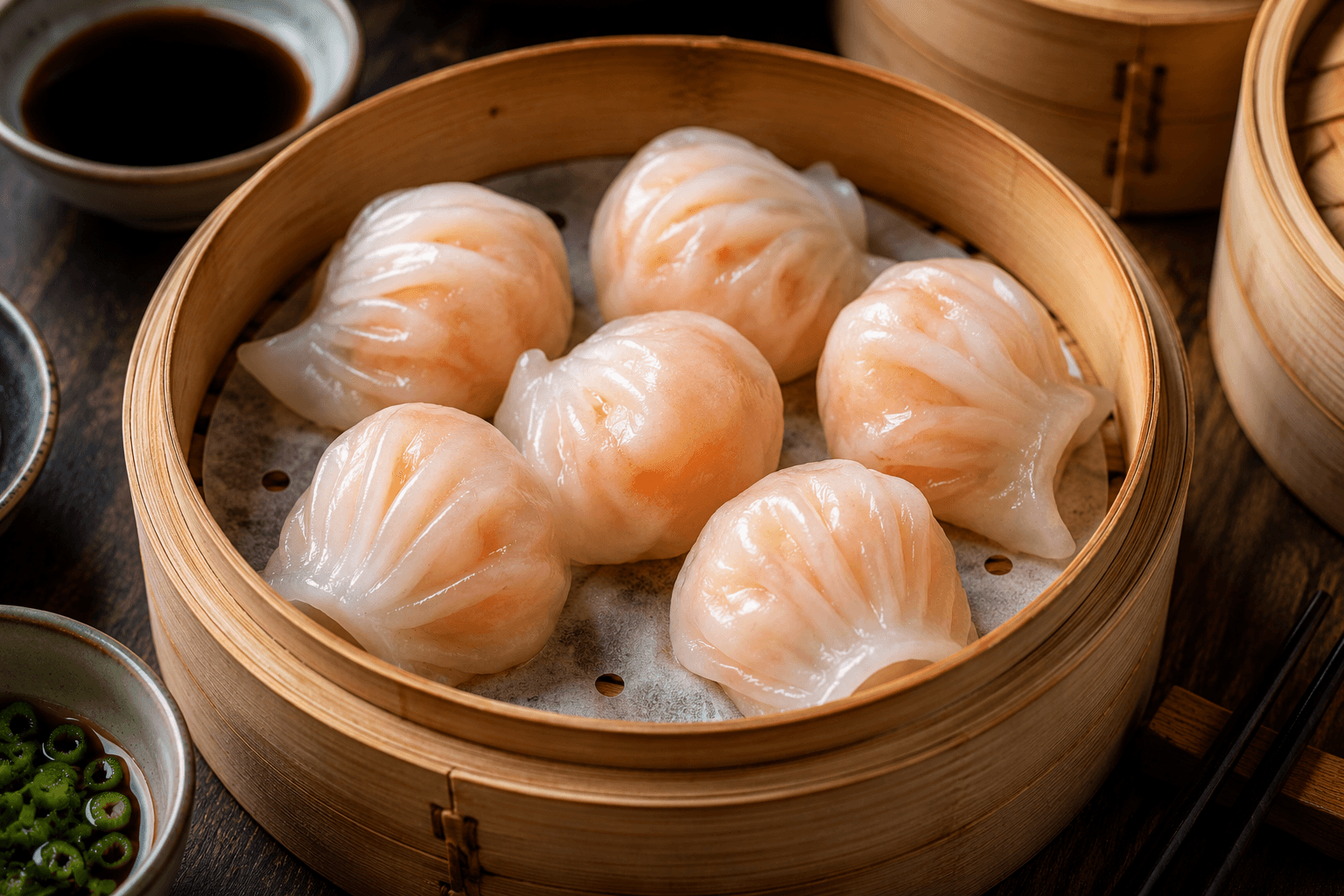Garnalen-Dumplings (Har Gow).