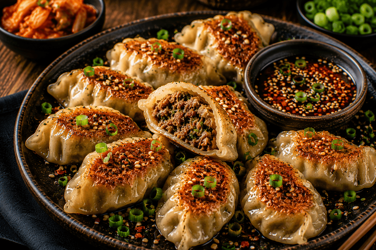 Koreaanse Bulgogi Dumplings.