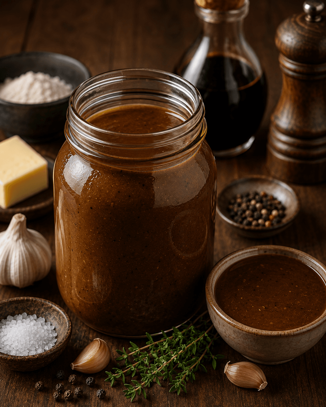 Steakhouse bruine saus.