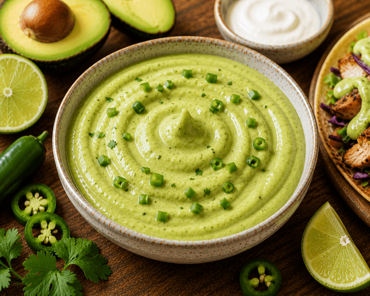 Avocado-jalapeñosaus