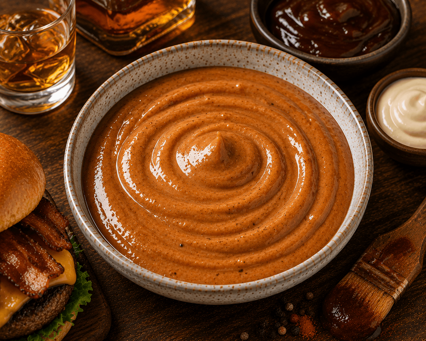 Whiskey-BBQ saus