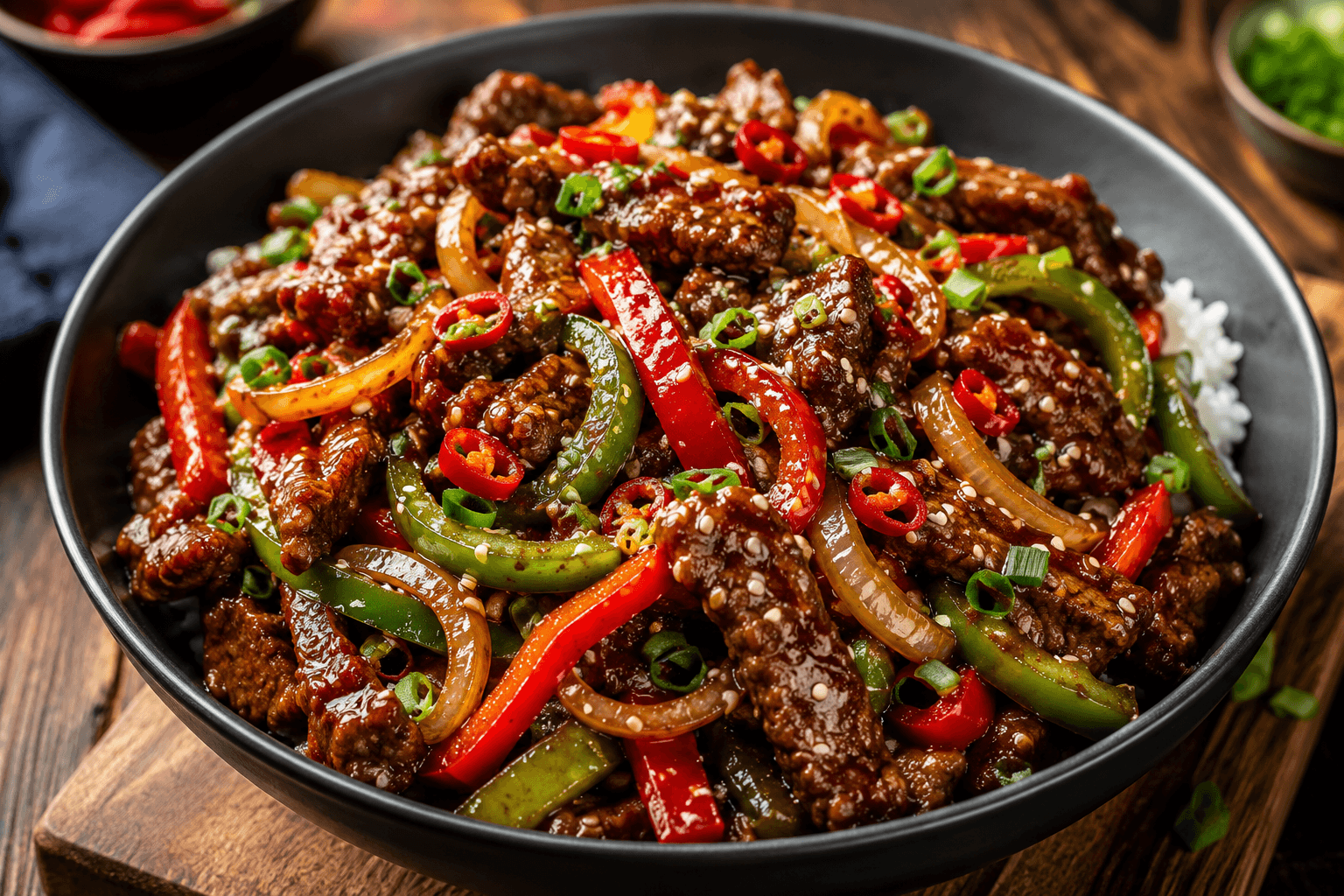 Crispy Chilli Beef.