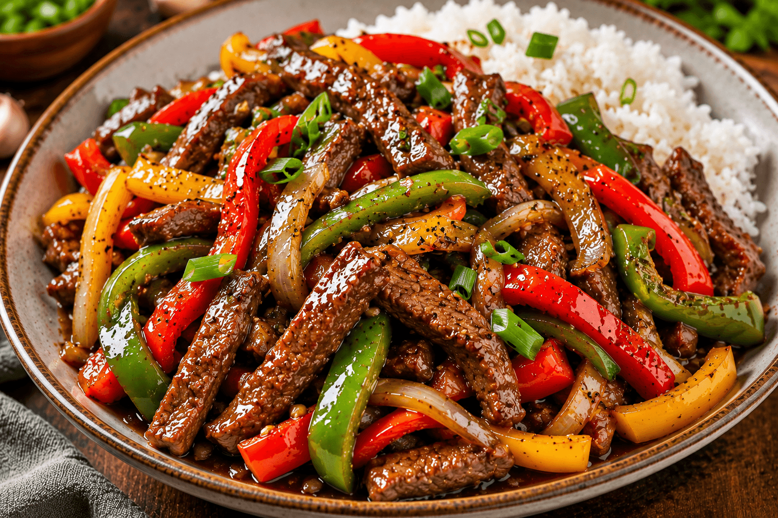 Pittige Szechuan Rundvlees.