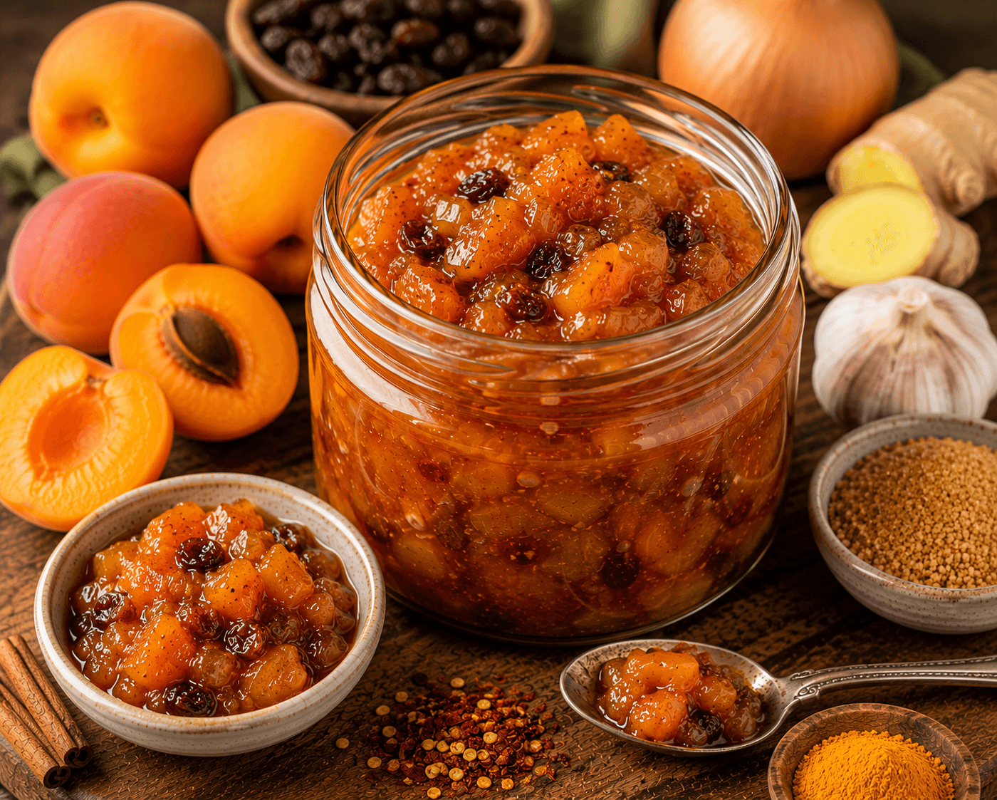 Abrikozenchutney.