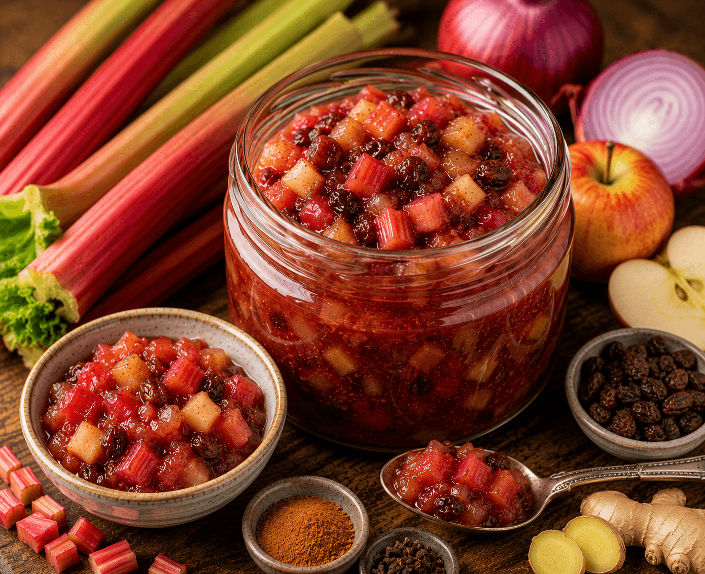 Rabarberchutney.