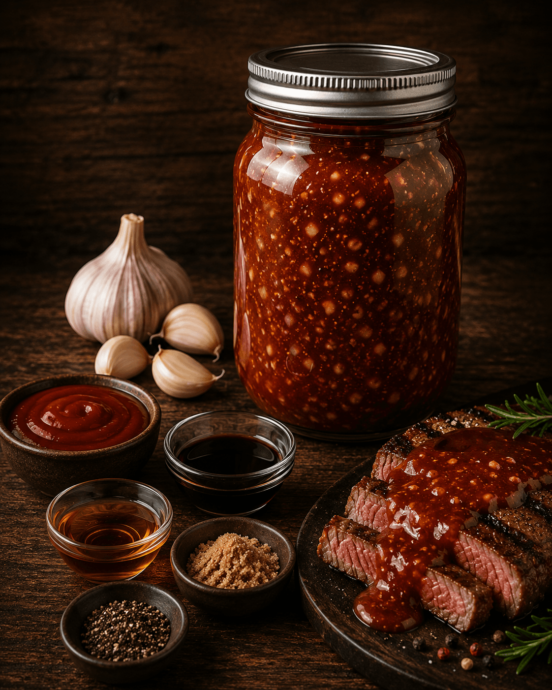 Knoflook Steaksaus.