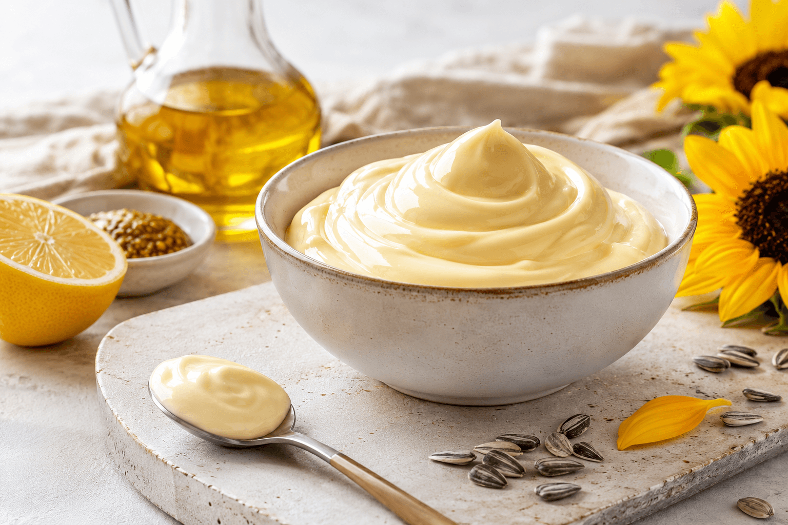 Zonnebloemoliemayonaise.