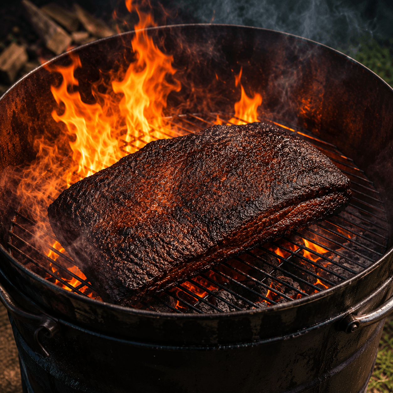BBQ Brisket Low & Slow.
