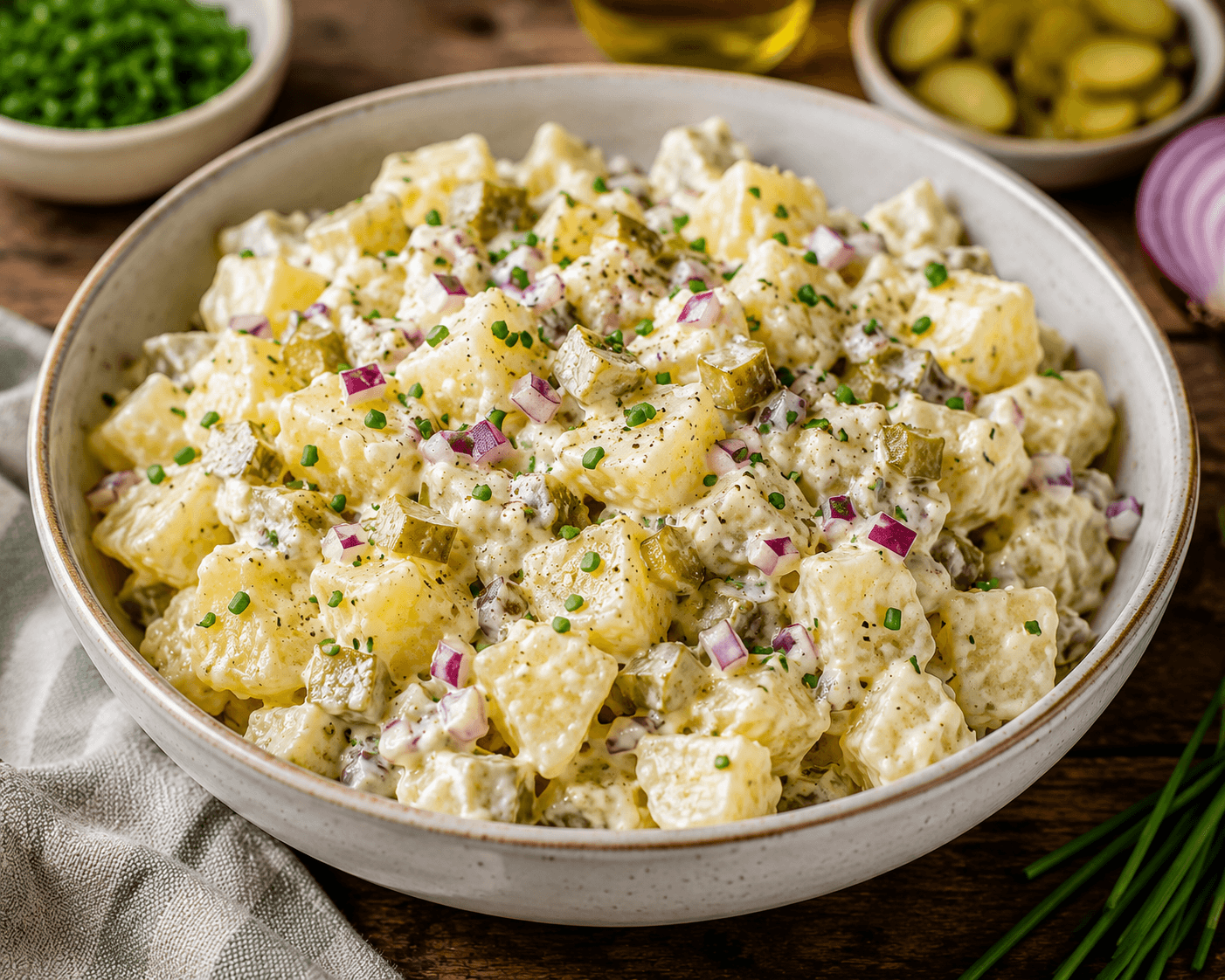 Aardappelsalade.