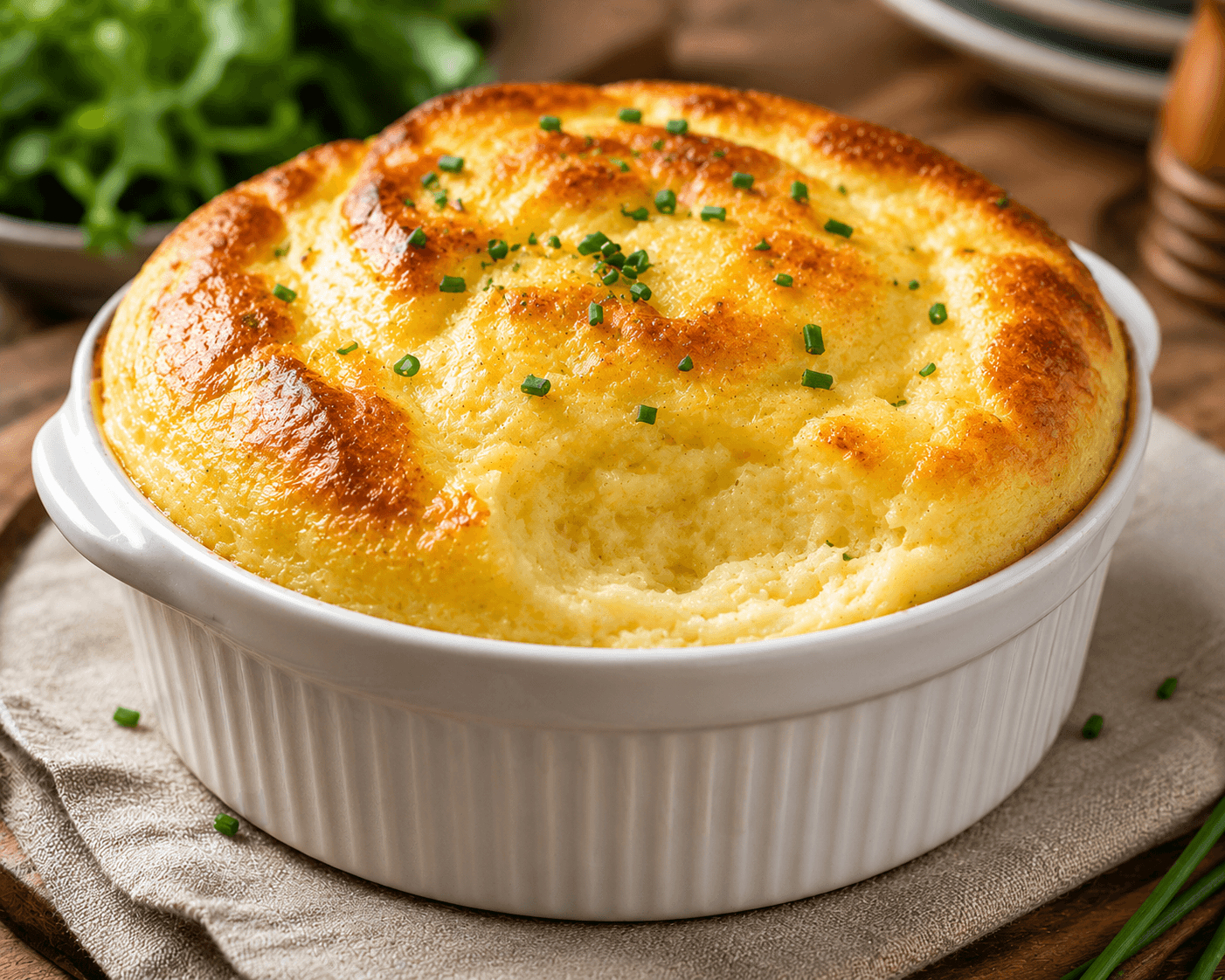 Aardappelsoufflé.