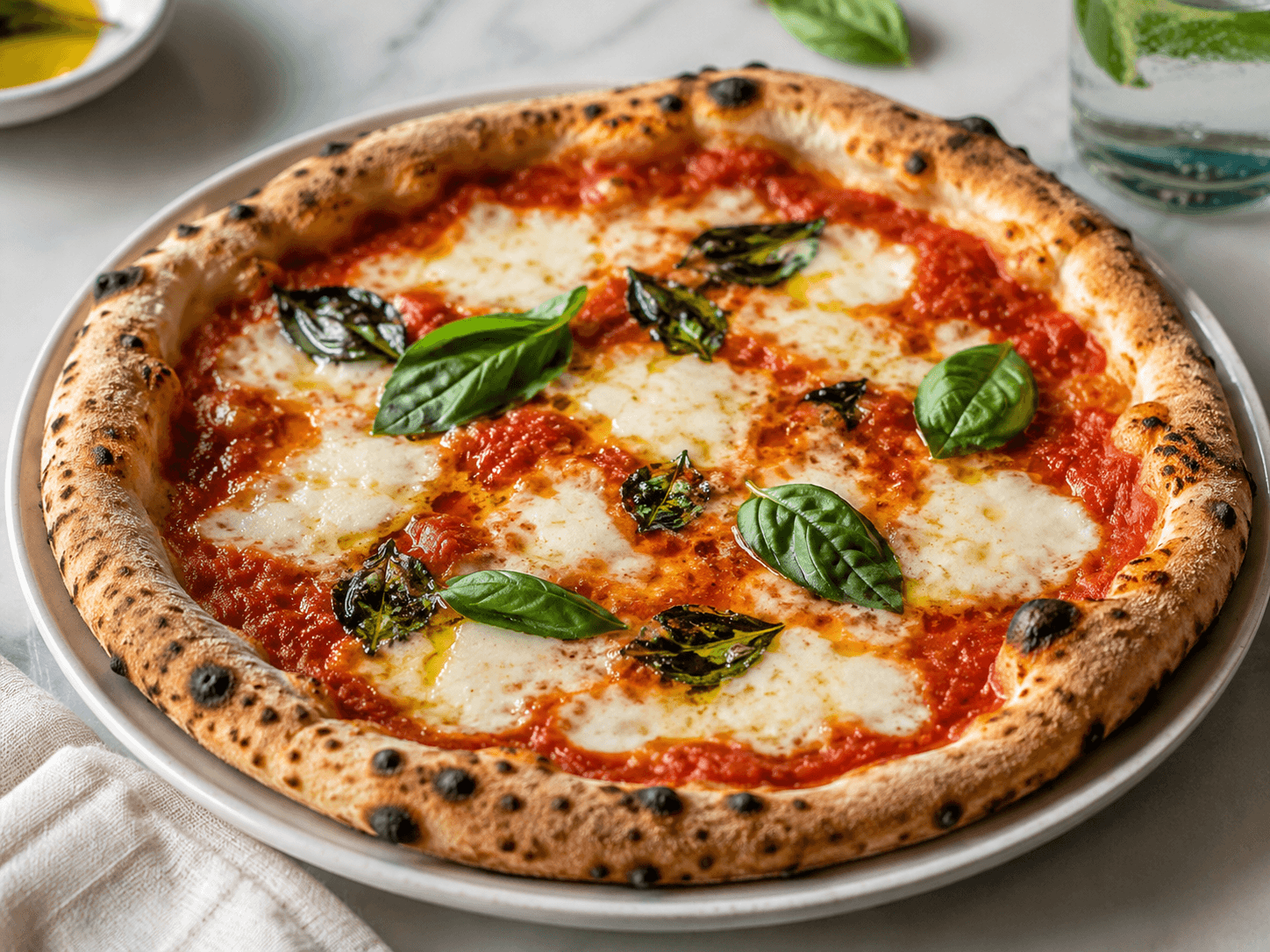 Pizza Margherita.