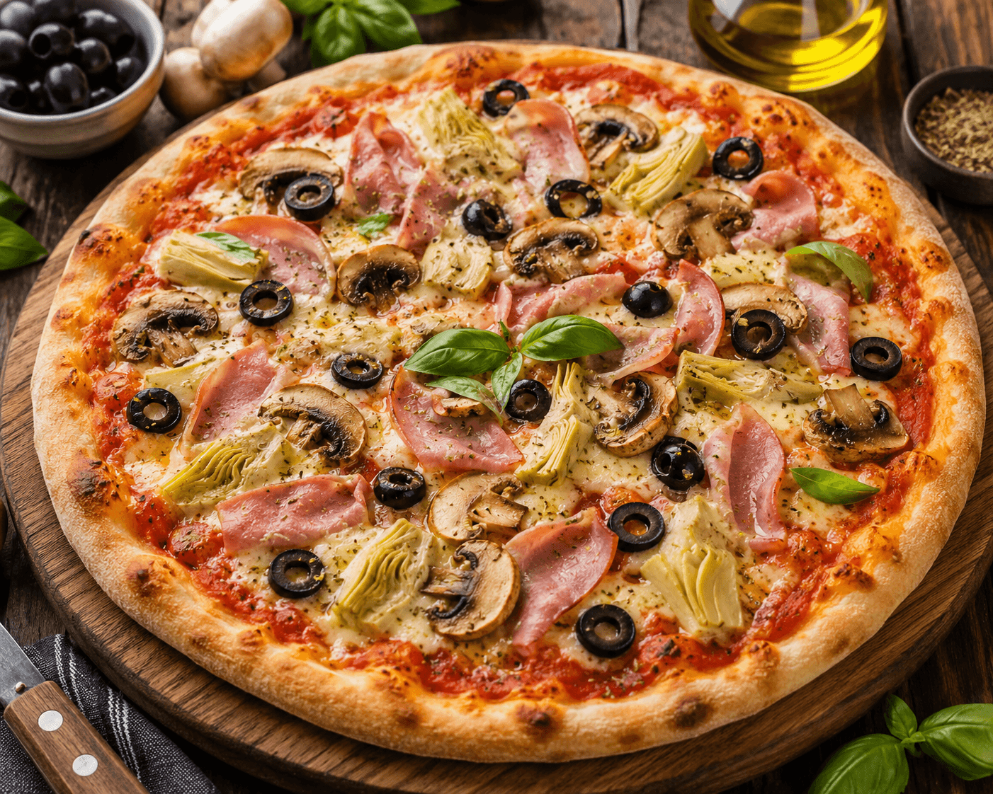 Pizza Capricciosa.