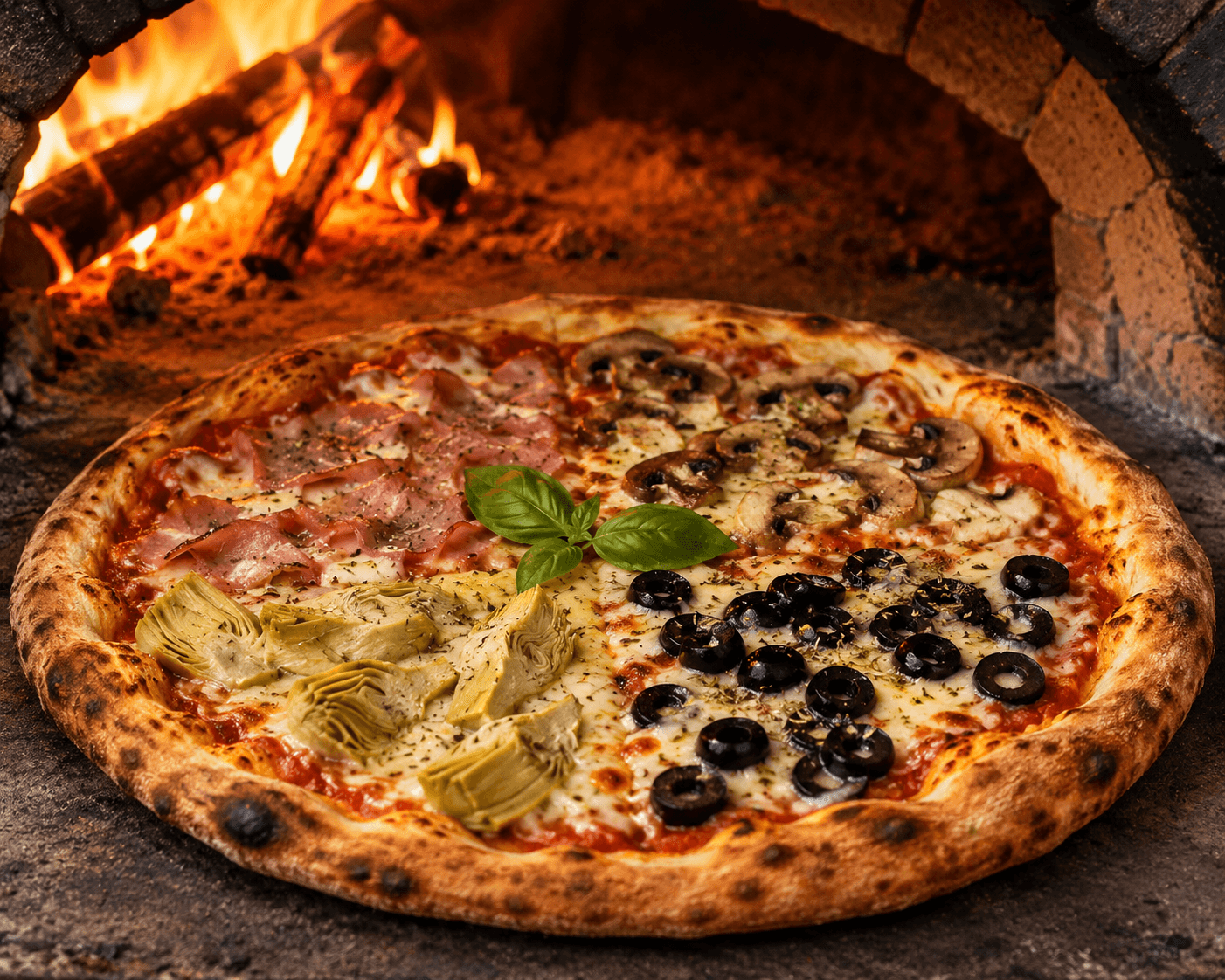 Pizza Quattro Stagioni.