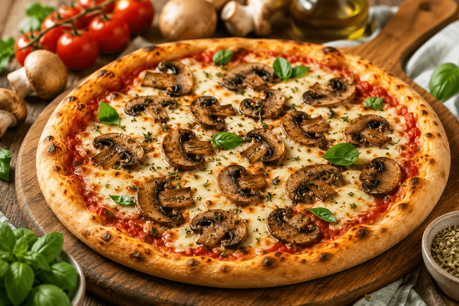 Pizza Funghi.