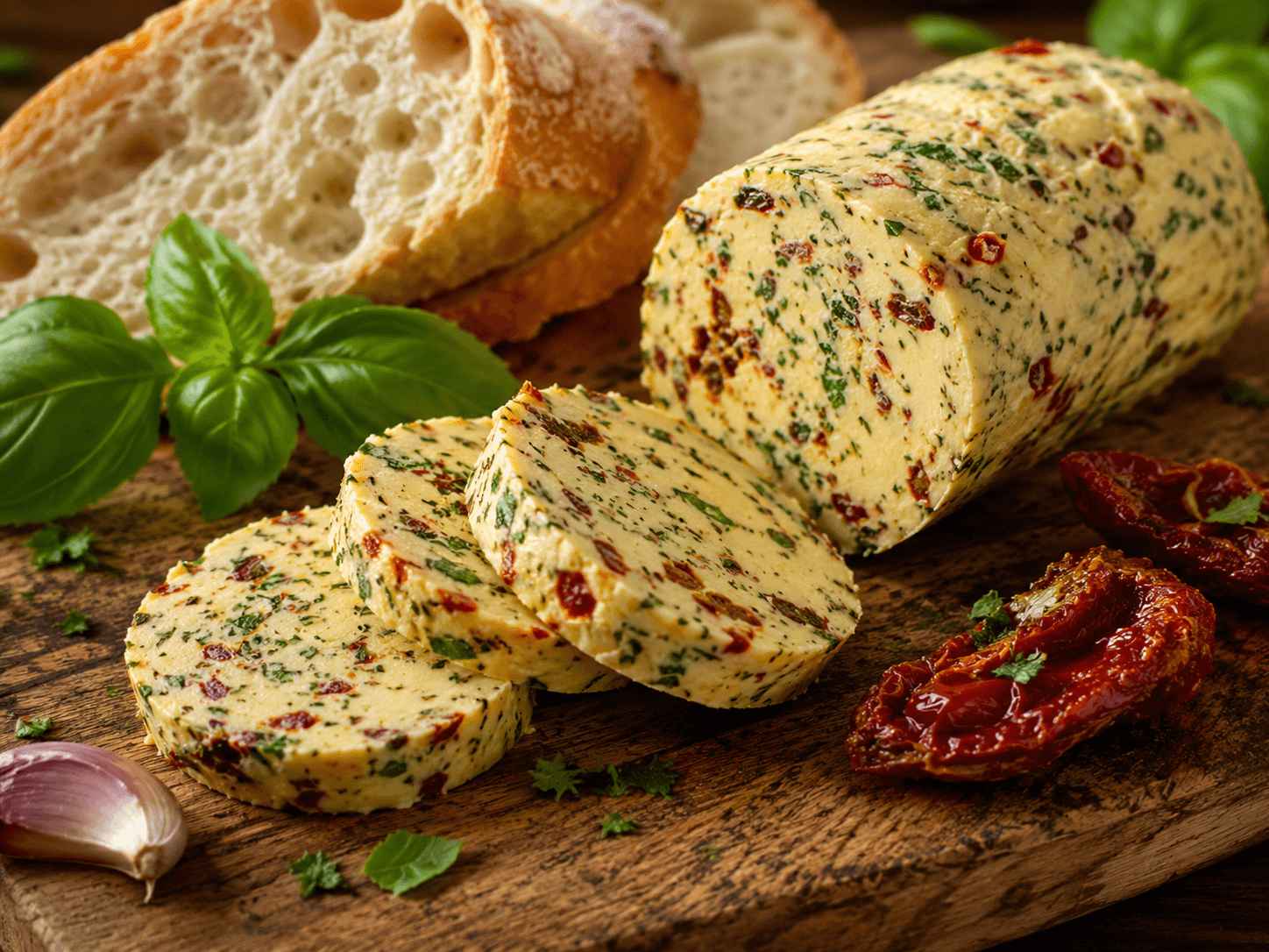 Italiaanse Tomaat-Basilicum Kruidenboter
