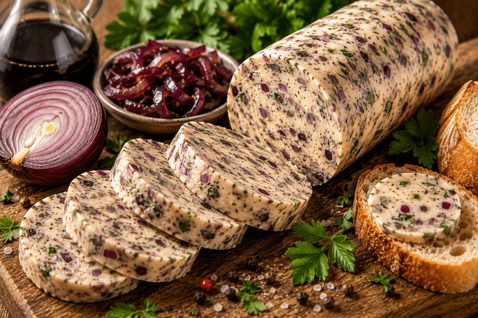 Kruidenboter met Rode Ui en Balsamico