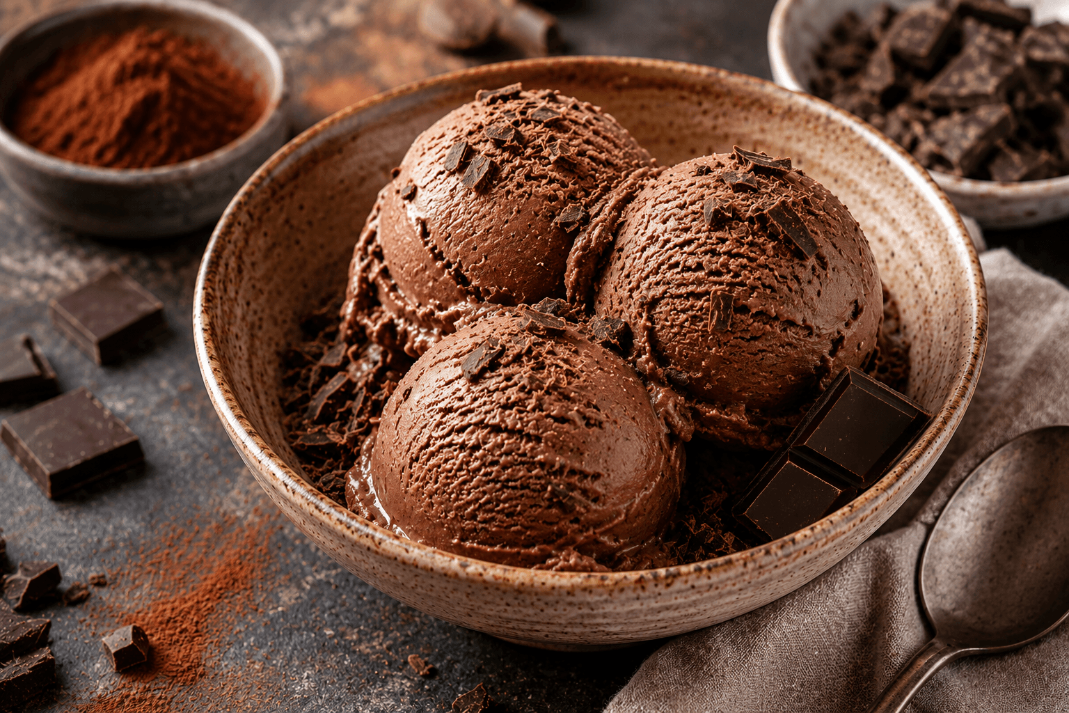 Chocolade-Roomijs
